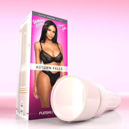 Closed Fleshlight case with Autumn Falls Packaging Box